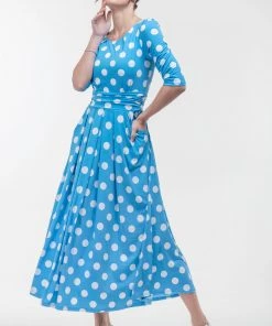 Jolie Moi Blue Deasia Polka Dot Print Maxi Dress -Jolie Moi Sales unnamed file 425 scaled