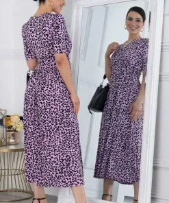 Jolie Moi Pink Animal Print Maxi Dress -Jolie Moi Sales unnamed file 443 scaled