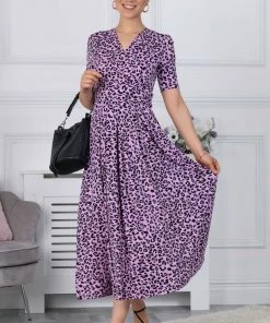 Jolie Moi Pink Animal Print Maxi Dress -Jolie Moi Sales unnamed file 446 scaled