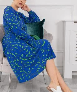 Jolie Moi Allyn Blue Bow Neck Long Sleeve Dress -Jolie Moi Sales unnamed file 453 scaled