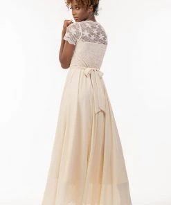 Jolie Moi Short Sleeve Lace Maxi Chiffon Dress -Jolie Moi Sales unnamed file 470 scaled