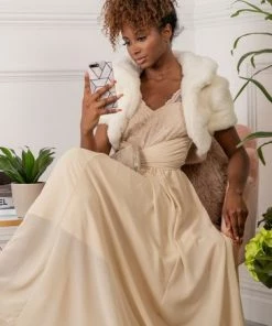 Jolie Moi Short Sleeve Lace Maxi Chiffon Dress -Jolie Moi Sales unnamed file 473