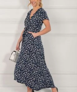 Jolie Moi Blue Wrap Dip Hem Maxi Dress 12 Jolie Moi Blue Wrap Dip Hem Maxi Dress -Jolie Moi Sales unnamed file 485 scaled