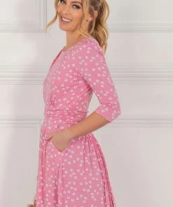Jolie Moi Denisse Pink Spotty Jersey Maxi Dress -Jolie Moi Sales unnamed file 492 scaled