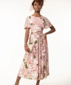 Jolie Moi Gianna Pink Floral Midi Dress 10 Jolie Moi Gianna Pink Floral Midi Dress -Jolie Moi Sales unnamed file 496 scaled