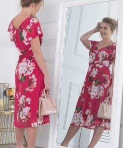 Jolie Moi Purple Bethany Mesh Midi Dress -Jolie Moi Sales unnamed file 511 scaled