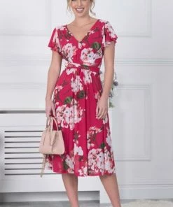 Jolie Moi Purple Bethany Mesh Midi Dress -Jolie Moi Sales unnamed file 513