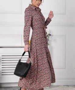 Jolie Moi Pink Lucia Print Shirt Maxi Dress -Jolie Moi Sales unnamed file 524 scaled