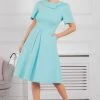Jolie Moi Debora Green Button Neck Dress 1 Jolie Moi Debora Green Button Neck Dress -Jolie Moi Sales unnamed file 541