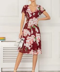 Jolie Moi Pink Grace Mesh Midi Dress -Jolie Moi Sales unnamed file 557 scaled