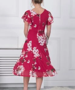 Jolie Moi Acela Pink Floral Print Mesh Dress -Jolie Moi Sales unnamed file 56 scaled