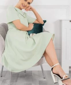 Jolie Moi Valery Green Button Collar Dress 12 Jolie Moi Valery Green Button Collar Dress -Jolie Moi Sales unnamed file 596 scaled