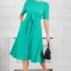 Jolie Moi Gemma Green Belted Midi Dress -Jolie Moi Sales unnamed file 600