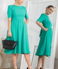 Jolie Moi Gemma Green Belted Midi Dress 11 Jolie Moi Gemma Green Belted Midi Dress -Jolie Moi Sales unnamed file 602 scaled
