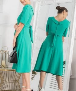 Jolie Moi Gemma Green Belted Midi Dress 13 Jolie Moi Gemma Green Belted Midi Dress -Jolie Moi Sales unnamed file 604 scaled