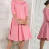 Jolie Moi Pink Kyndall 3/4th Sleeve Midi Dress -Jolie Moi Sales unnamed file 614