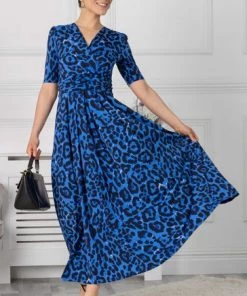 Jolie Moi Blue Beatrice Jersey Maxi Dress -Jolie Moi Sales unnamed file 626