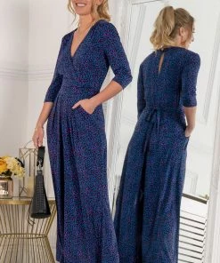 Jolie Moi Blue Giselle Wrap Front Jumpsuit -Jolie Moi Sales unnamed file 63 scaled