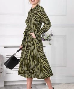 Jolie Moi Green Shea Viscose Shirt Midi Dress 13 Jolie Moi Green Shea Viscose Shirt Midi Dress -Jolie Moi Sales unnamed file 631 scaled