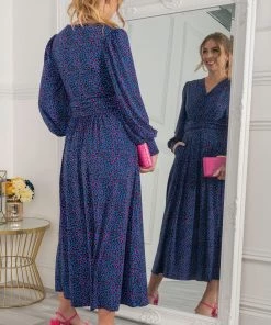 Jolie Moi Blue Nancy Long Sleeve Maxi Dress -Jolie Moi Sales unnamed file 645 scaled