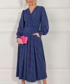 Jolie Moi Blue Nancy Long Sleeve Maxi Dress -Jolie Moi Sales unnamed file 646