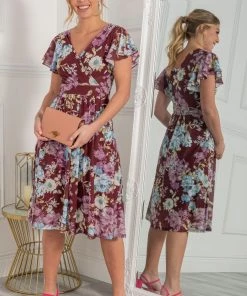 Jolie Moi Red Lylah Cross Front Mesh Dress -Jolie Moi Sales unnamed file 665 scaled