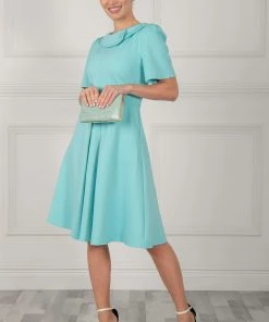 Jolie Moi Blue Valencia Button Collar Dress -Jolie Moi Sales unnamed file 69 scaled