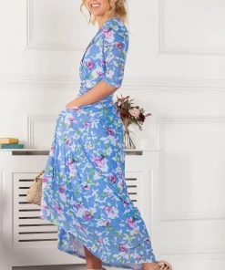 Jolie Moi Blue Ressie Dip Hem Maxi Dress -Jolie Moi Sales unnamed file 703 scaled