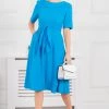 Jolie Moi Gemma Blue Belted Midi Dress -Jolie Moi Sales unnamed file 708