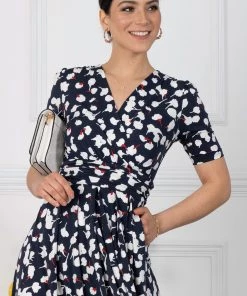 Jolie Moi Acadia Blue Wrap Maxi Dress -Jolie Moi Sales unnamed file 795 scaled