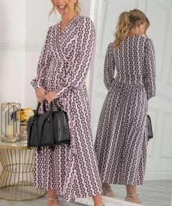 Jolie Moi Pink Nancy Long Sleeve Maxi Dress -Jolie Moi Sales unnamed file 799 scaled