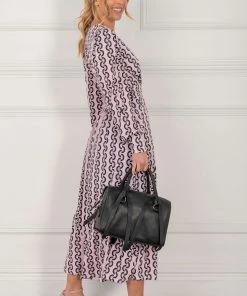 Jolie Moi Pink Nancy Long Sleeve Maxi Dress -Jolie Moi Sales unnamed file 800 scaled