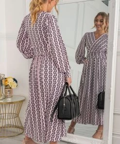 Jolie Moi Pink Nancy Long Sleeve Maxi Dress -Jolie Moi Sales unnamed file 801 scaled