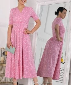 Jolie Moi Pink Lyanna Jersey Maxi Dress -Jolie Moi Sales unnamed file 817