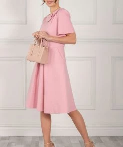 Jolie Moi Pink Valencia Button Collar Dress -Jolie Moi Sales unnamed file 82 scaled
