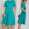 Jolie Moi Green Sophia Button Collar Dress -Jolie Moi Sales unnamed file 838