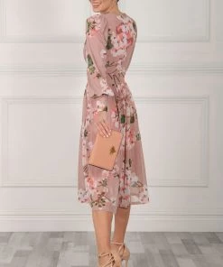 Jolie Moi Jasmine Pink Long Sleeve Mesh Dress -Jolie Moi Sales unnamed file 854 scaled