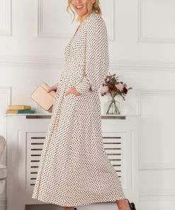 Jolie Moi Allyn Cream Long Sleeved Maxi Dress -Jolie Moi Sales unnamed file 861 scaled