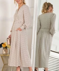 Jolie Moi Allyn Cream Long Sleeved Maxi Dress -Jolie Moi Sales unnamed file 862 scaled