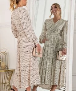 Jolie Moi Allyn Cream Long Sleeved Maxi Dress -Jolie Moi Sales unnamed file 863 scaled