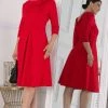 Jolie Moi Red Kyndall Sleeve Midi Dress -Jolie Moi Sales unnamed file 87
