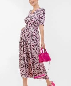 Jolie Moi Pink Wrap Front Jersey Maxi Dress -Jolie Moi Sales unnamed file 896 scaled