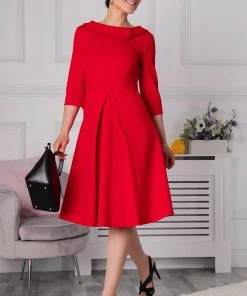 Jolie Moi Red Kyndall Sleeve Midi Dress 12 Jolie Moi Red Kyndall Sleeve Midi Dress -Jolie Moi Sales unnamed file 90 scaled