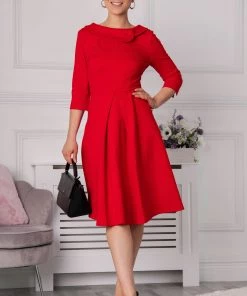 Jolie Moi Red Kyndall Sleeve Midi Dress 13 Jolie Moi Red Kyndall Sleeve Midi Dress -Jolie Moi Sales unnamed file 91 scaled
