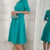 Jolie Moi Green Maayan Fold Neck Dress -Jolie Moi Sales unnamed file 911