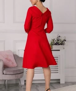 Jolie Moi Red Kyndall Sleeve Midi Dress 14 Jolie Moi Red Kyndall Sleeve Midi Dress -Jolie Moi Sales unnamed file 92 scaled