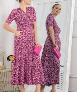 Jolie Moi Red Molly Jersey Maxi Dress -Jolie Moi Sales unnamed file 928 scaled