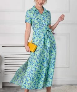 Jolie Moi Green Viera Maxi Shirt Dress -Jolie Moi Sales unnamed file 936 scaled