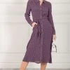 Jolie Moi Purple Shea Viscose Shirt Midi Dress -Jolie Moi Sales unnamed file 938