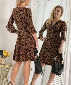 Jolie Moi Natural Leopard Ruffle Cuff Jersey Dress 11 Jolie Moi Natural Leopard Ruffle Cuff Jersey Dress -Jolie Moi Sales unnamed file 947 scaled